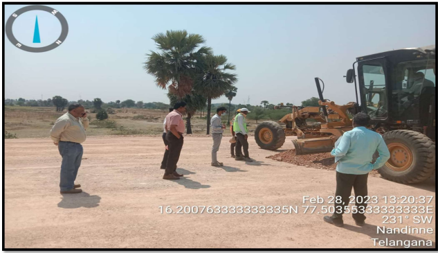 CGM(Tech) RO, PD and IE visit at Km. 203+500