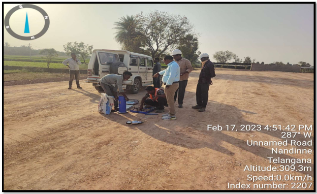 FDD testing for embankment at Km. 203+500