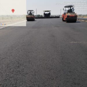 DBM laying from Km. 224+980 to Km. 225+080