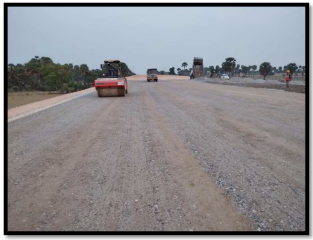Rolling of GSB at Km. 205+600