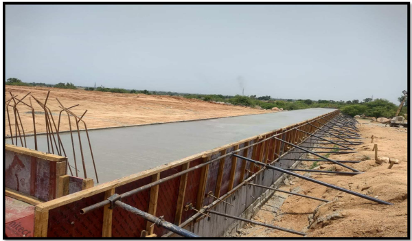 CH: 217+030 Reinforcement work is in progress 
