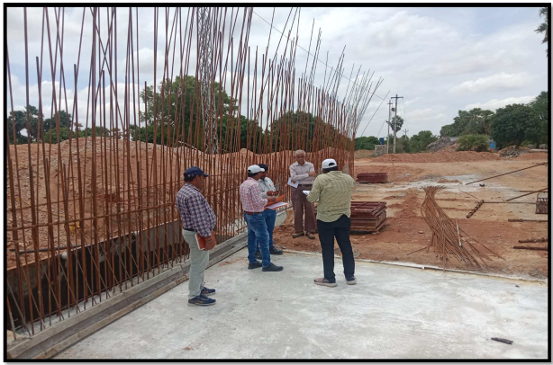 Team Leader (TL) Site visit for the LVUP at 203+830 
