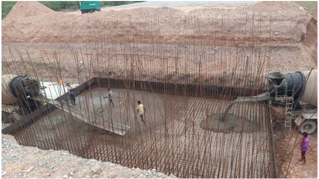 MNB-LHS Raft Concrete in Progress @ Ch.203+512