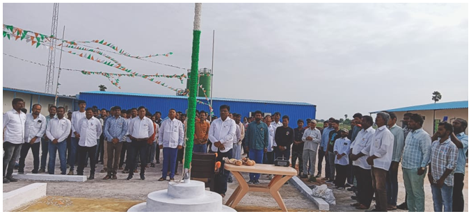 Flag Hosting Ceremony at Ieeja Camp, Ch.229+500 