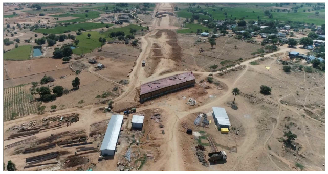LVUP Slab under process at Ch:216+057 