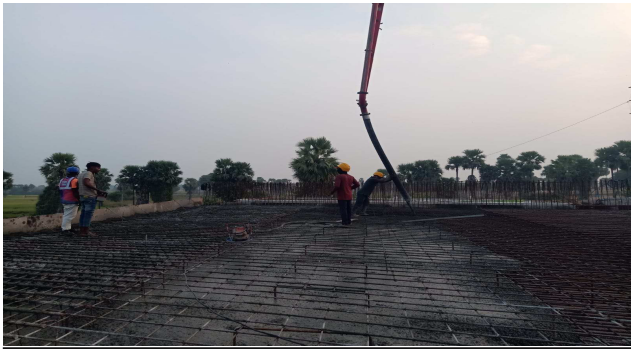 LVUP Slab under process at Ch. 203+831 