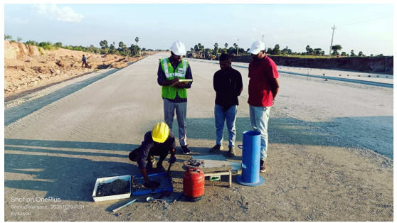WMM top layer laying FDD checking