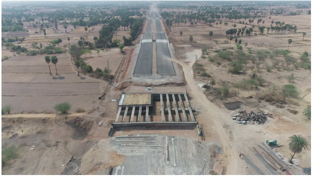 Minor Bridge Girder Erection at Ch. 203+337 