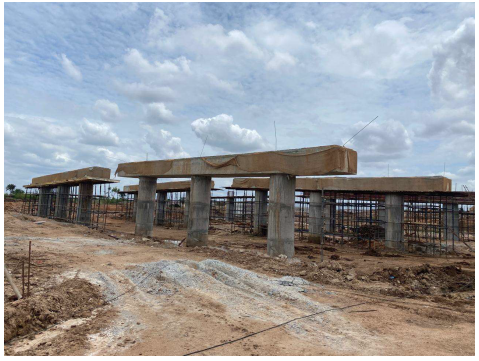  Major Bridge Curing work in Progress at Ch 241+140
