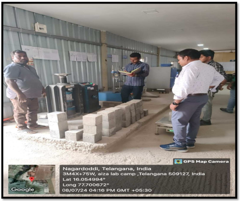 CTM testing for concrete cubes in the presence of IE