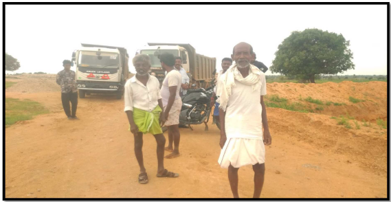 Farmers Stopped the Work due to Arbitration Issues  From Ch. 219 + 300 to Ch. 223+600