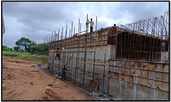 Minor Bridge at Ch 214+326 LHS Slab Staging Work   