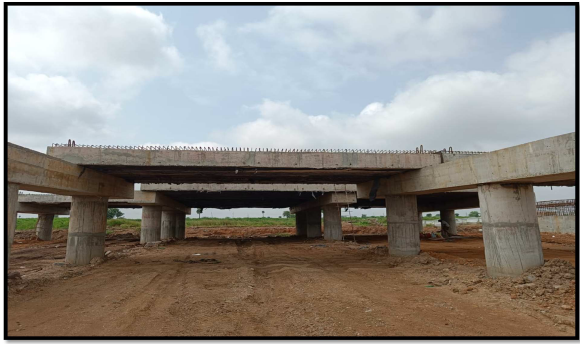 RC Planks Erection at Ch. 241+140 Major Bridge