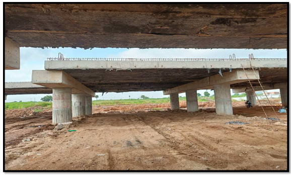 RC Planks Erection at Ch. 241+140 Major Bridge