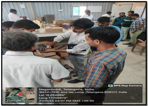 Conducting Laborite test in presence of NHAI-Manager and Independent Engineer 