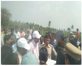 Collector discussing Farmers Protections and Work Hampered