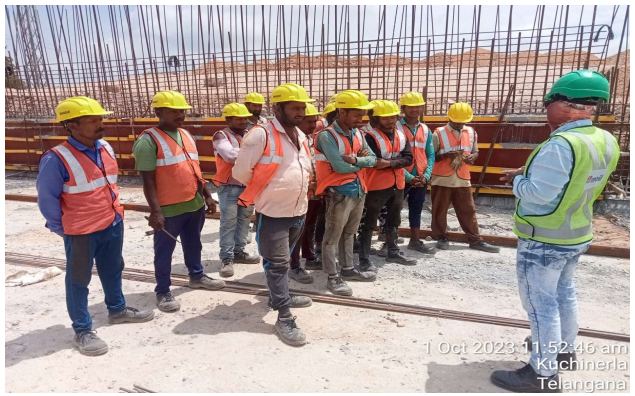 Safety Induction training at Ch:206+822