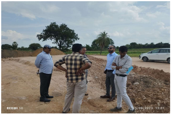 The Project Director & Manager Site Visit along with Team leader, Project Incharge & RE 