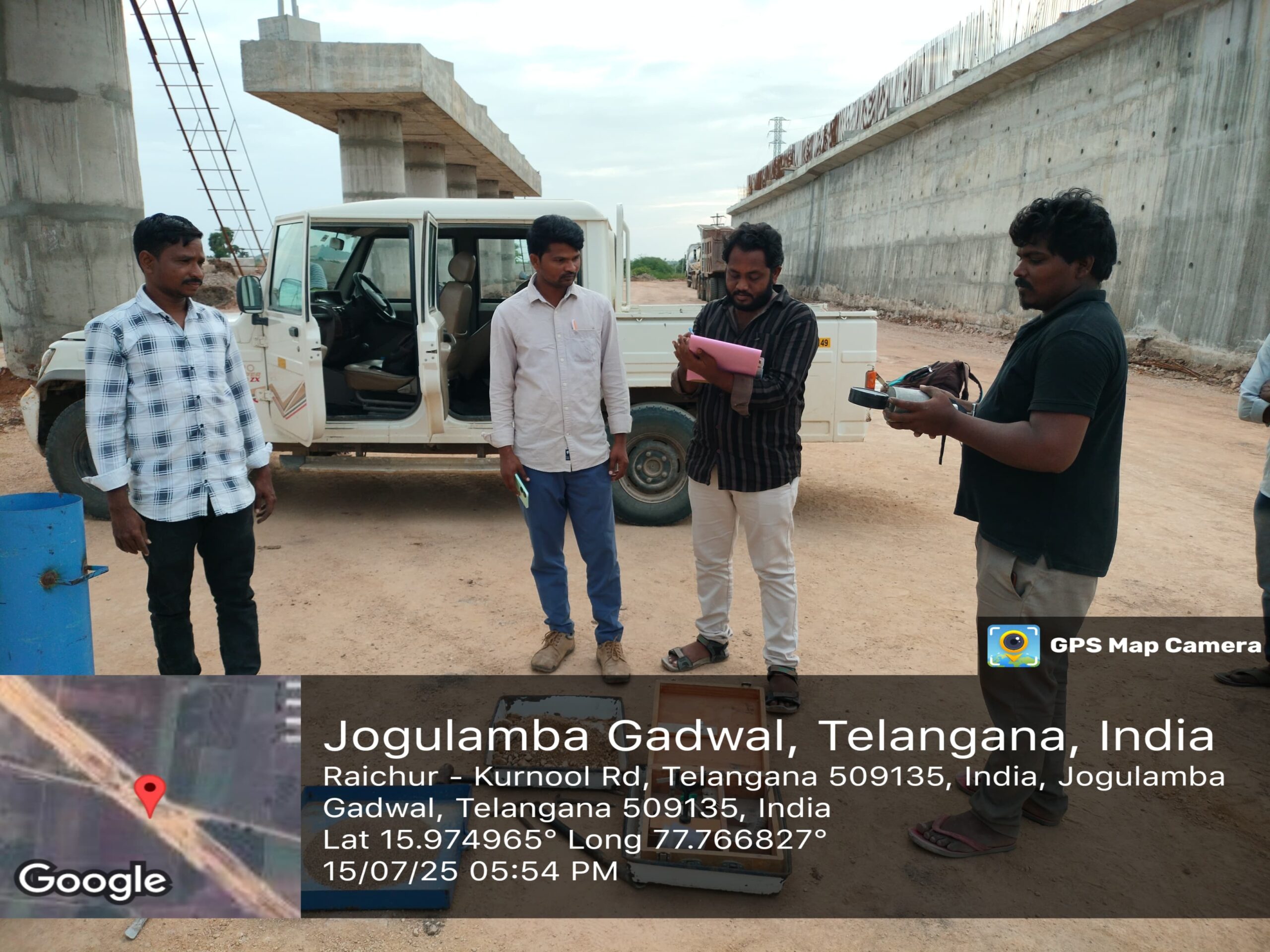 FDD Test for Cross Road at Ch 241+775 A1 side